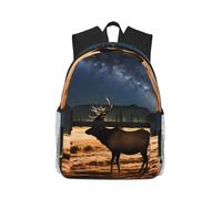 CNTDBU Elk in the Meadow - Mochila ligera para mujeres y hombres, mochila casual para viajes, trabajo, bolsa para laptop para viajes diarios