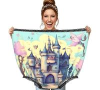 CNTDBU Fairytale Castle - Bragas para mujer, divertido regalo de broma, ropa interior de gran tamaño, pantalones grandes novedosos para despedida de soltera, intercambio de Papá Noel secreto, color