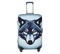CNTDBU Fierce Wolf Head - Funda elástica para maleta, protector de equipaje elástico para viajes, resistente a los arañazos, se adapta a la mayoría de maletas, Black, M, bohemio