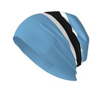 CNTDBU Flag of Botswana - Gorro de punto para adultos, ligero, elástico, holgado, suave, transpirable, doble capa, para hombres y mujeres, color negro