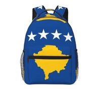 CNTDBU Flag of Kosovo - Mochila ligera e informal para adultos, mochila de viaje de gran capacidad con correas acolchadas, bolsa de viaje resistente al agua