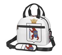 CNTDBU Flag of Mari El - Bolsa térmica para almuerzo para el trabajo, bolsa de alimentos aislada con correa de hombro ajustable, enfriador a prueba de fugas para uso diario