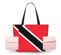 CNTDBU Flag of Trinidad and Tobago - Bolsa de yoga para mujer, bolsa de gimnasio grande con soporte para esterilla de yoga, bolsa de hombro ligera para entrenamiento, viajes, playa