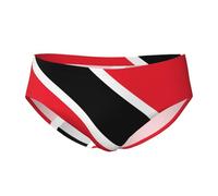 CNTDBU Flag Of Trinidad And Tobago - Calzoncillos triangulares para hombre, ropa interior elástica y transpirable con bolsa, cintura sin etiquetas, absorbe la humedad para el uso diario, Negro, 3XL