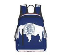 CNTDBU Flag of Wyoming - Mochila ligera e informal de gran capacidad