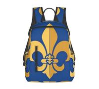 CNTDBU Fleur De Lis - Mochila ligera e informal de gran capacidad