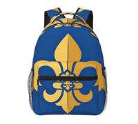 CNTDBU Fleur De Lis - Mochila ligera e informal para adultos, mochila de viaje de gran capacidad con correas acolchadas, bolsa de viaje resistente al agua