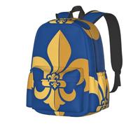 CNTDBU Fleur De Lis - Mochila ligera e informal para adultos, mochila de viaje de gran capacidad con correas acolchadas, bolsa de viaje resistente al agua