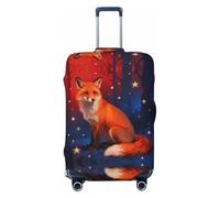 CNTDBU Fox Star Dream - Funda elástica para maleta, protector de equipaje elástico para viajes, resistente a los arañazos, se adapta a la mayoría de maletas, Black, M, bohemio