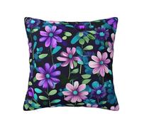 CNTDBU Funda de cojín de felpa de doble cara con cremallera oculta, funda de almohada cuadrada suave y acogedora con cremallera oculta, funda de almohada decorativa para cama, sofá o coche