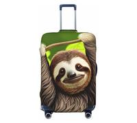 CNTDBU Funda elástica para maleta, con bonito perezoso, protector de equipaje elástico para viajes, resistente a los arañazos, se adapta a la mayoría de maletas, Black, M, bohemio