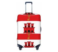 CNTDBU Funda elástica para maleta, diseño de bandera de Gibraltar, protector de equipaje elástico para viajes, resistente a los arañazos, se adapta a la mayoría de maletas, Black, M, bohemio