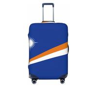 CNTDBU Funda elástica para maleta, diseño de bandera de las Islas Marshall, protector de equipaje elástico para viajes, resistente a los arañazos, se adapta a la mayoría de maletas, Black, S, bohemio