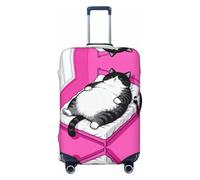 CNTDBU Funda elástica para maleta, diseño de gato gigante, protector de equipaje elástico para viajes, resistente a los arañazos, se adapta a la mayoría de maletas, Black, S, bohemio
