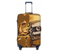 CNTDBU Funda elástica para maleta, protector de equipaje elástico para viajes, resistente a los arañazos, se adapta a la mayoría de maletas, Black, XL, bohemio
