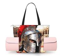 CNTDBU Gladiator - Bolsa de yoga para mujer, bolsa de gimnasio grande con soporte para esterilla de yoga, bolsa de hombro ligera para entrenamiento, viajes, playa