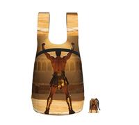 CNTDBU Gladiator Victory Pose - Mochila plegable de 16 l, ligera, plegable, para viajes, mochila de senderismo impermeable con cremallera para hombres y mujeres