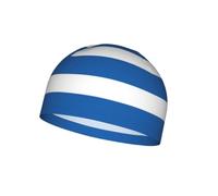 CNTDBU Gorra con forro de casco de la bandera de Grecia, absorbe la humedad, color negro