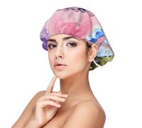 CNTDBU Gorro de dormir de satén con patrón de dragón joven para mujer, doble capa de seda suave, protección ajustable para el cabello, gorra de noche para cabello largo natural rizado