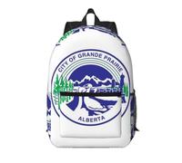 CNTDBU Grande Prairie Flag - Mochila de viaje ligera de 17 pulgadas con bolsillos