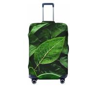 CNTDBU Green Leaf Nature - Funda elástica para maleta, protector de equipaje elástico para viajes, resistente a los arañazos, se adapta a la mayoría de maletas, Black, L, bohemio