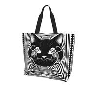CNTDBU Illusion Painting - Bolsa de compras grande para mujer, ligera, resistente al agua, para el trabajo, viajes, uso diario