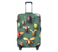 CNTDBU Insect Atlas - Funda elástica para maleta, protector de equipaje elástico para viajes, resistente a los arañazos, se adapta a la mayoría de maletas, Black, M, bohemio