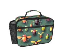 CNTDBU Insect Atlas - Lonchera térmica para hombres y mujeres, para el trabajo, oficina, lonchera a prueba de fugas con bolsillo de malla para alimentos