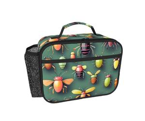 CNTDBU Insect Atlas - Lonchera térmica para hombres y mujeres, para el trabajo, oficina, lonchera a prueba de fugas con bolsillo de malla para alimentos