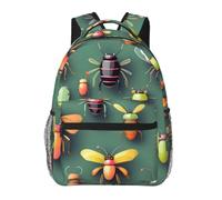 CNTDBU Insect Atlas - Mochila ligera e informal para adultos, mochila de viaje de gran capacidad con correas acolchadas, bolsa de viaje resistente al agua