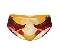 CNTDBU Lantern Full Moon - Calzoncillos triangulares para hombre, ropa interior elástica y transpirable con bolsa, cintura sin etiquetas, absorbe la humedad para uso diario, Negro, M