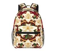 CNTDBU Lily Flower - Mochila ligera e informal para adultos, mochila de viaje de gran capacidad con correas acolchadas, bolsa de viaje resistente al agua