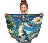 CNTDBU Lindas bragas de dinosaurio para mujer, divertido regalo de broma, ropa interior de gran tamaño, pantalones grandes novedosos para despedida de soltera, intercambio secreto de Papá Noel, color