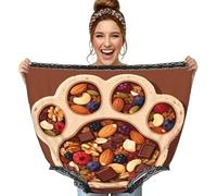 CNTDBU Lindas bragas de oso para mujer, divertido regalo de broma, ropa interior de gran tamaño, pantalones grandes novedosos para despedida de soltera, intercambio secreto de Papá Noel, color negro