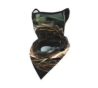 CNTDBU Little Bird Nest - Máscara facial de malla transpirable, 12 maneras, a prueba de viento, protección contra el polvo, protector solar, pasamontañas para hombres y mujeres, para correr al aire