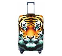 CNTDBU Little Fat Tiger Head - Funda elástica para maleta, protector de equipaje elástico para viajes, resistente a los arañazos, se adapta a la mayoría de maletas, Black, M, bohemio