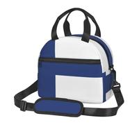 CNTDBU Lonchera térmica con diseño de bandera de Finlandia para el trabajo, bolsa de alimentos aislada con correa de hombro ajustable, enfriador a prueba de fugas para uso diario