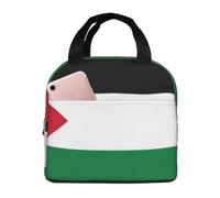 CNTDBU Lonchera térmica con forro de aluminio, resistente al agua, diseño de bandera de Palestina