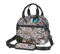 CNTDBU Lonchera térmica de cristal para el trabajo, bolsa de alimentos aislada con correa de hombro ajustable, enfriador a prueba de fugas para uso diario