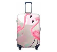 CNTDBU Love Flamingo - Funda elástica para maleta, protector de equipaje elástico para viajes, resistente a los arañazos, se adapta a la mayoría de maletas, Black, M, bohemio
