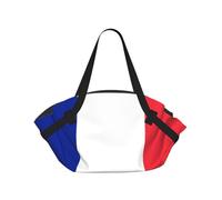 CNTDBU Manta de picnic 2 en 1 con bandera de Francia, plegable, impermeable, redonda, para parque de playa, bolsa portátil de camping con bolsillos de almacenamiento para aventuras al aire libre