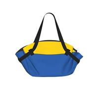 CNTDBU Manta de picnic 2 en 1 con la bandera de Ucrania, plegable, impermeable, redonda, para parque de playa, bolsa portátil de camping con bolsillos de almacenamiento para aventuras al aire libre