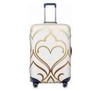 CNTDBU Metal Lines - Funda elástica para maleta, protector de equipaje elástico para viajes, resistente a los arañazos, se adapta a la mayoría de maletas, Black, M, bohemio