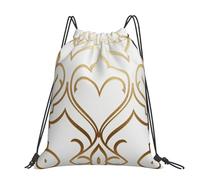 CNTDBU Metal Lines - Mochila grande impermeable y ligera para deportes de gimnasio, mochila casual con cordón para viajes, senderismo