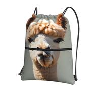 CNTDBU Mochila con cordón de alpaca Avatar con cremallera, impermeable, ligera, para deportes de gimnasio, bolsa de cincha ajustable para viajes y senderismo