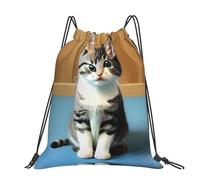 CNTDBU Mochila grande para dormitorio, impermeable, ligera, para gimnasio, deportes, mochila casual con cordón para viajes, senderismo