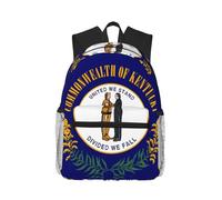CNTDBU Mochila ligera con la bandera del estado de Kentucky para mujeres y hombres, mochila casual para viajes, trabajo, bolsa para laptop para viajes diarios