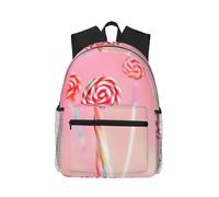 CNTDBU Mochila ligera de piruleta colorida para mujeres y hombres, mochila casual para viajes, trabajo, bolsa de laptop para viajes diarios