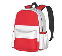 CNTDBU Mochila ligera e informal con bandera austriaca para adultos, mochila de viaje de gran capacidad con correas acolchadas, bolsa de viaje resistente al agua