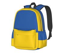 CNTDBU Mochila ligera e informal con la bandera de Ucrania para adultos, mochila de viaje de gran capacidad con correas acolchadas, bolsa de viaje resistente al agua